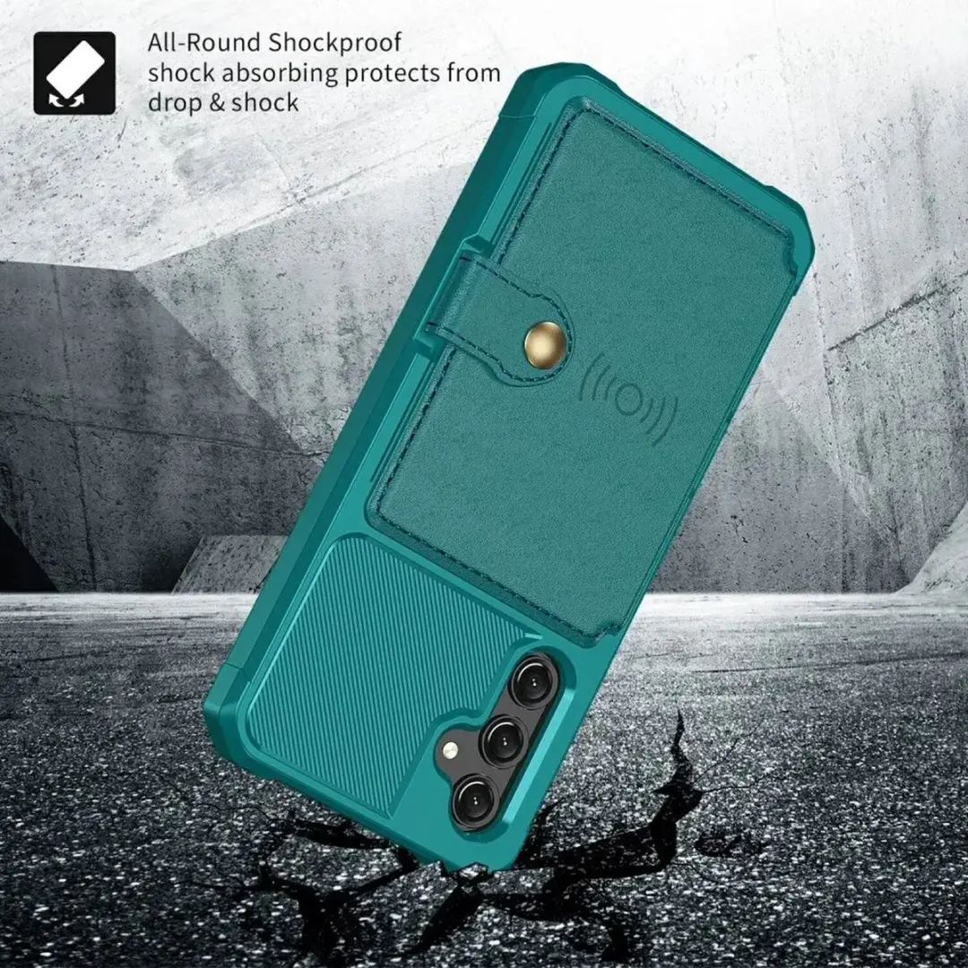Selected Portemonnee Hoesje Samsung Galaxy A25 - Groen - 4 Pasjes
