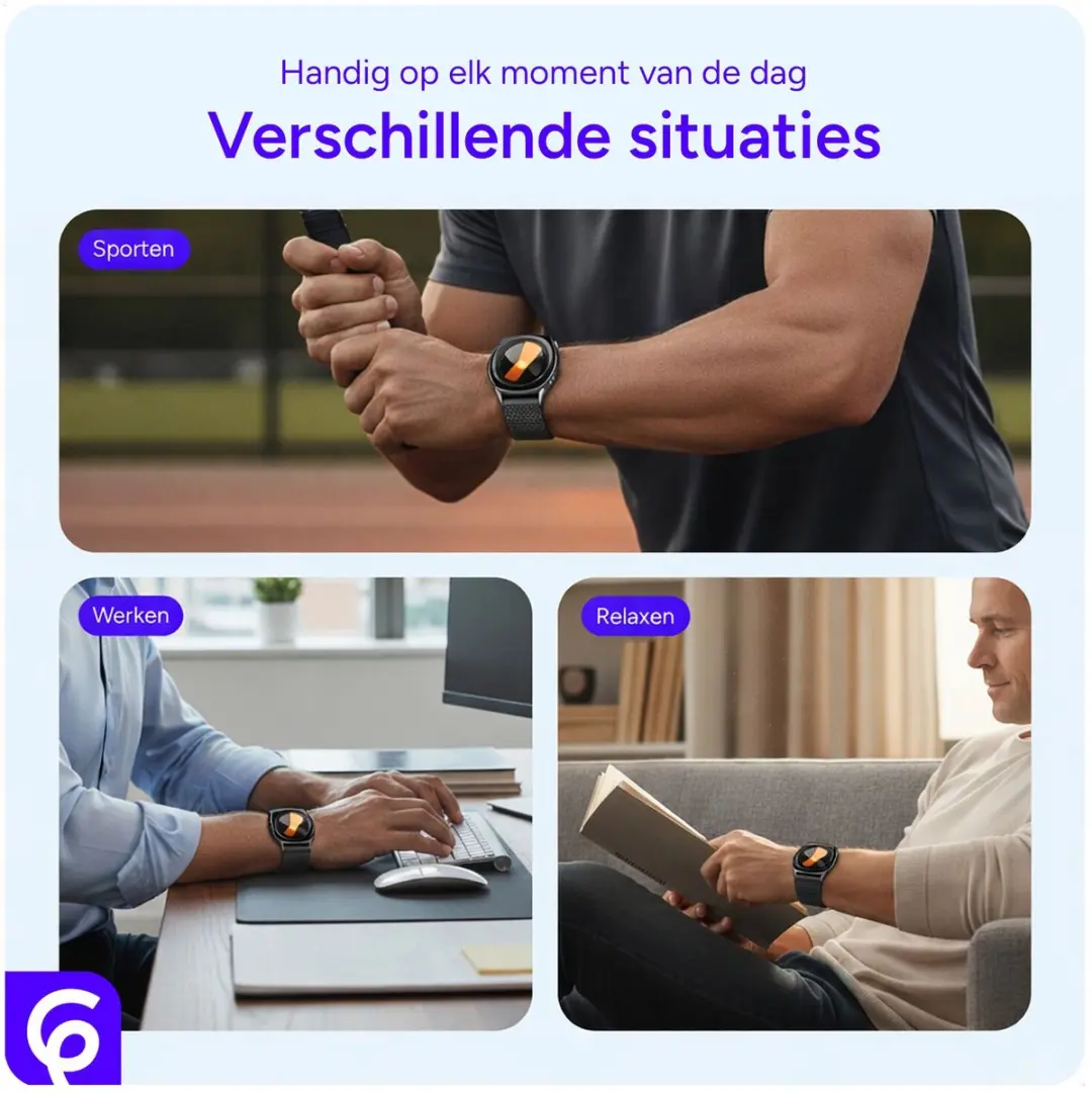 Selected SBG Milanees Horlogebandje Samsung Galaxy Watch 8 - Zwart