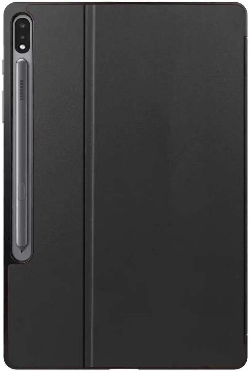 Selected Tablethoes Samsung Galaxy Tab S10+/S9+/S9 FE+ - Luxe Tri-Fold Book Case - Zwart