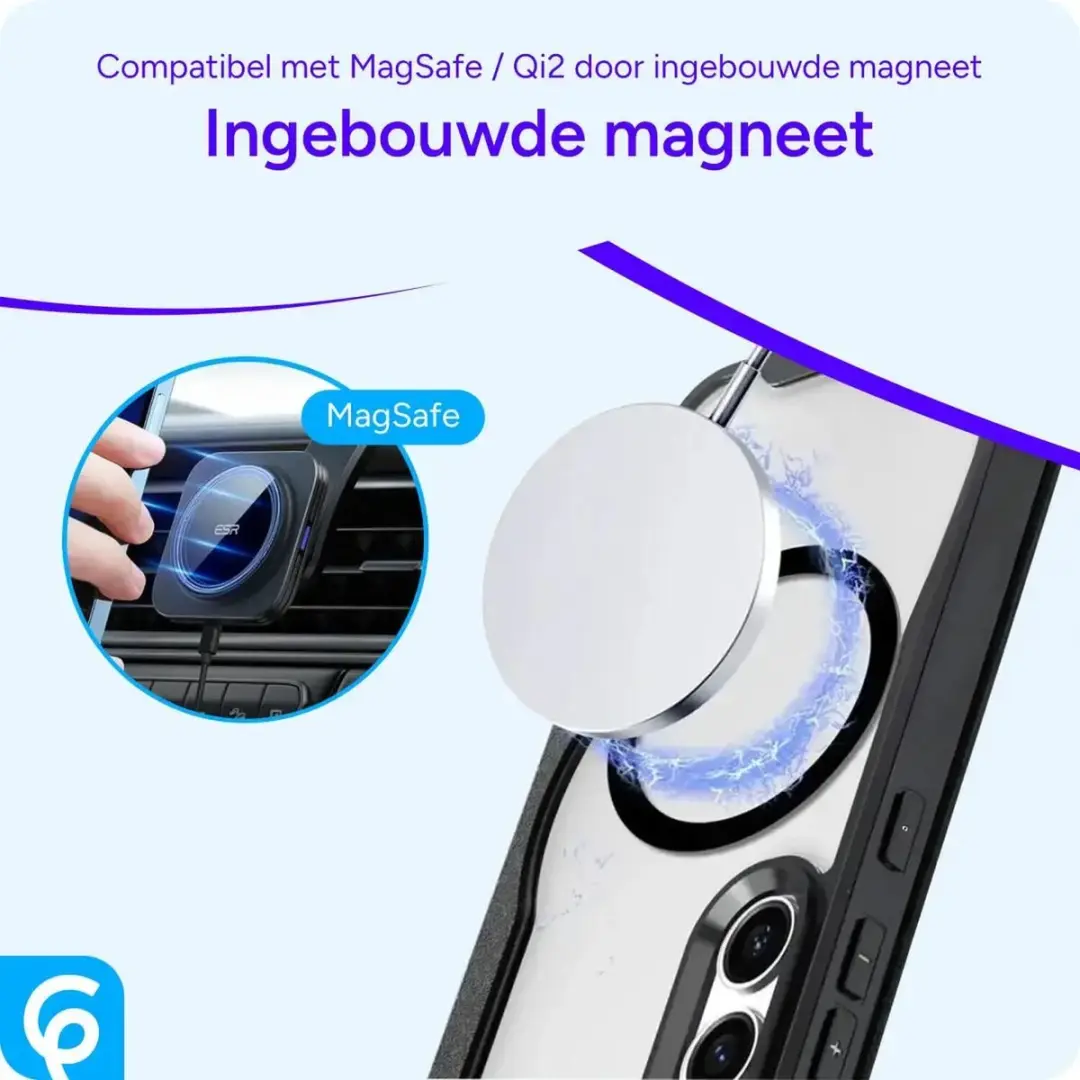 Selected Portemonnee Hoesje Samsung Galaxy S25 - MagSafe - Paars