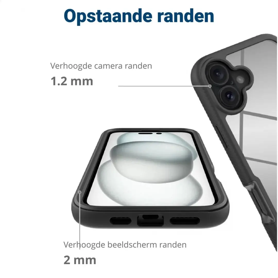 Selected by GSMpunt.nl iPhone 16 Plus Hoesje - Schokbestendig Zwart