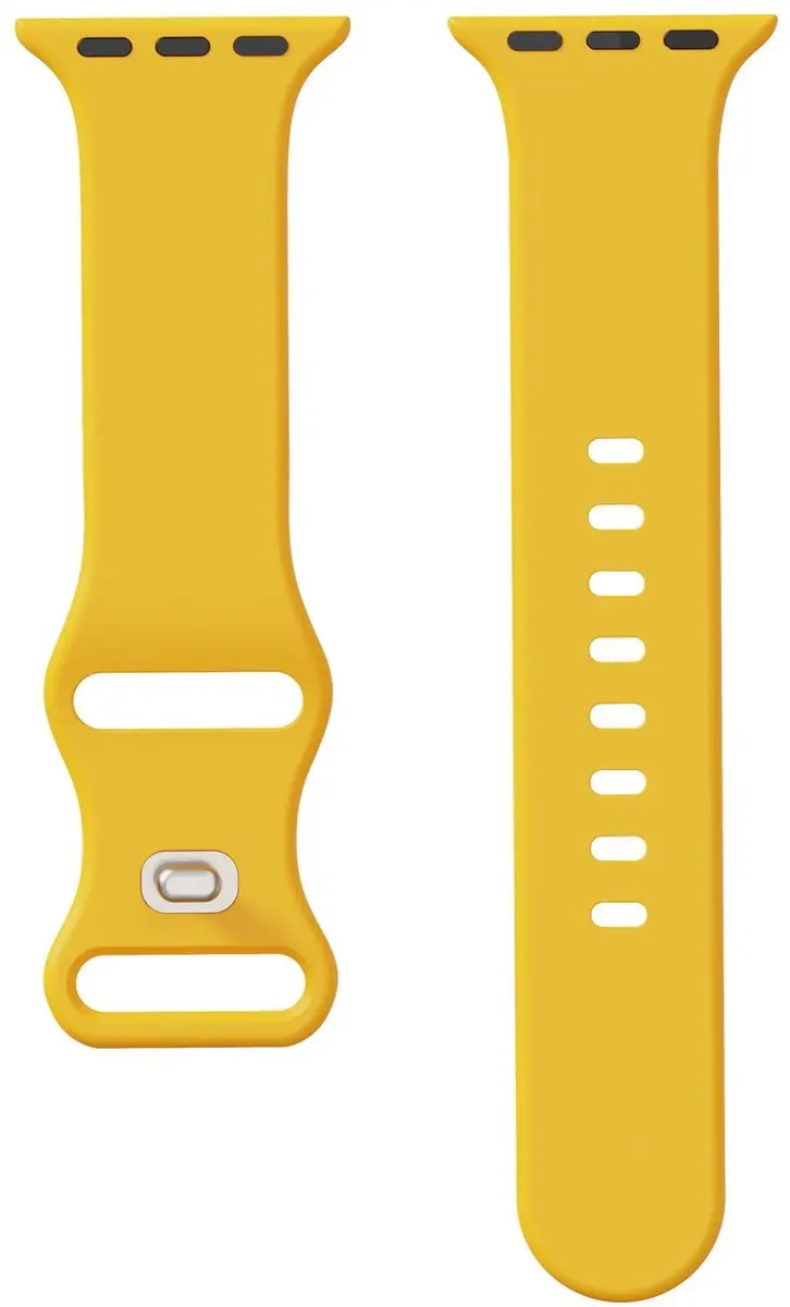 Selected SBG Siliconen Horlogeband Geel - Apple Watch 7 45mm