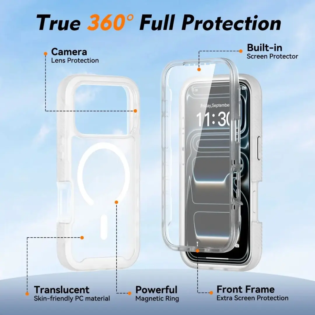 Selected by GSMpunt Hoesje iPhone 17 Pro - Matte Transparant - MagSafe - afbeelding 6 van 6