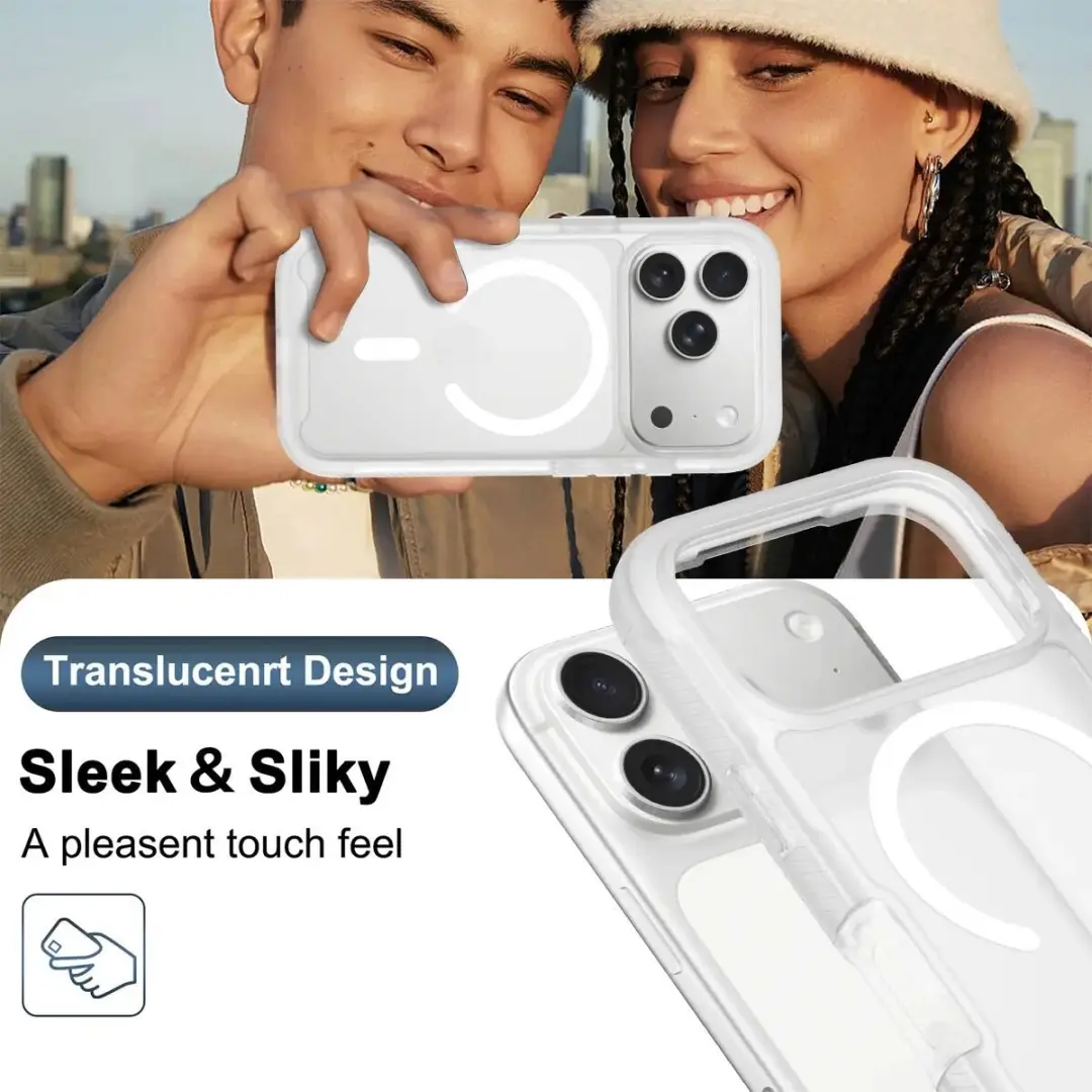 Selected by GSMpunt Hoesje iPhone 17 Pro - Matte Transparant - MagSafe