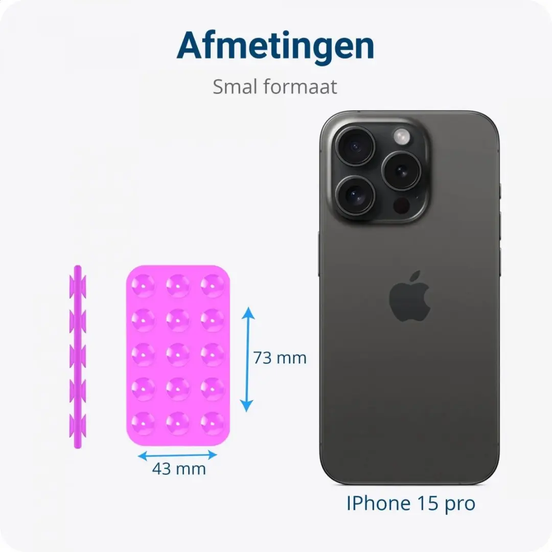 Selected SBG Siliconen Telefoonhouder Roze - Universeel