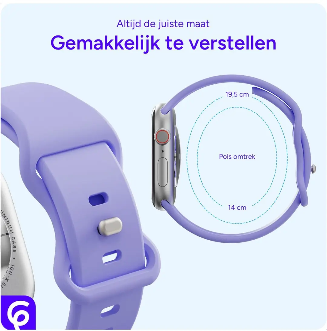 Selected SBG Siliconen Bandje Apple Watch Ultra 3 49mm - Paars
