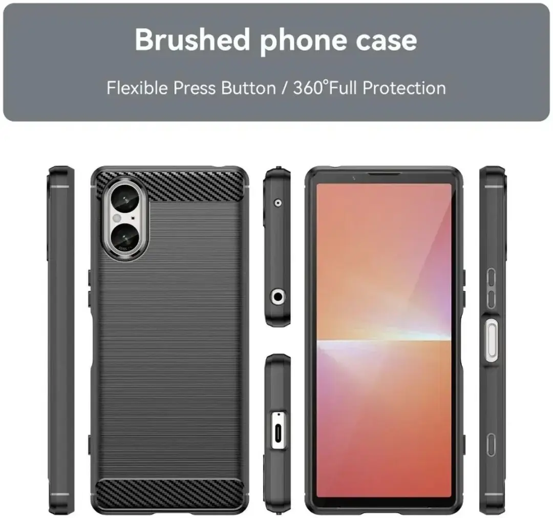 Selected TPU Hoesje Sony Xperia 5 V - Zwart