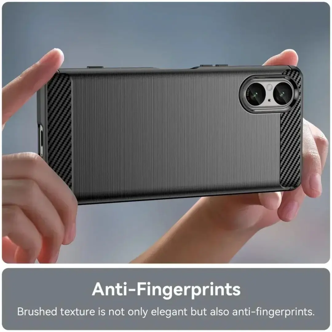 Selected TPU Hoesje Sony Xperia 5 V - Zwart