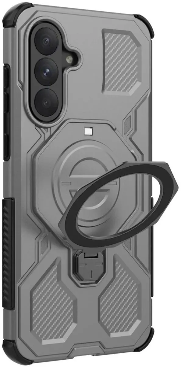 Selected Hoesje Samsung Galaxy A56 MagSafe Grijs - 360° Draaibaar