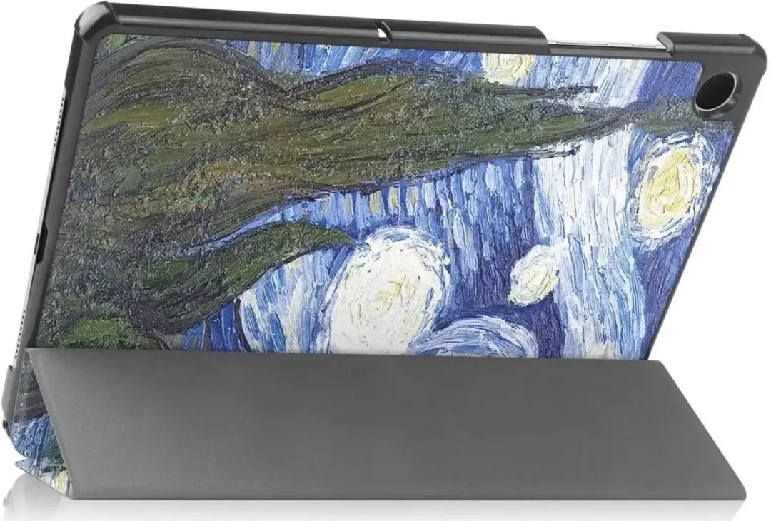 Selected Tablethoes Samsung Galaxy Tab A9 Plus - Blauw Sterrennacht