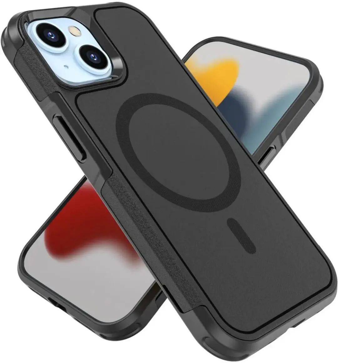 Selected by GSMpunt Hoesje iPhone 15 MagSafe Dual-Layer Zwart