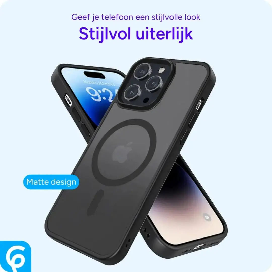 Selected Hoesje iPhone 14 Pro MagSafe - Matte Zwart