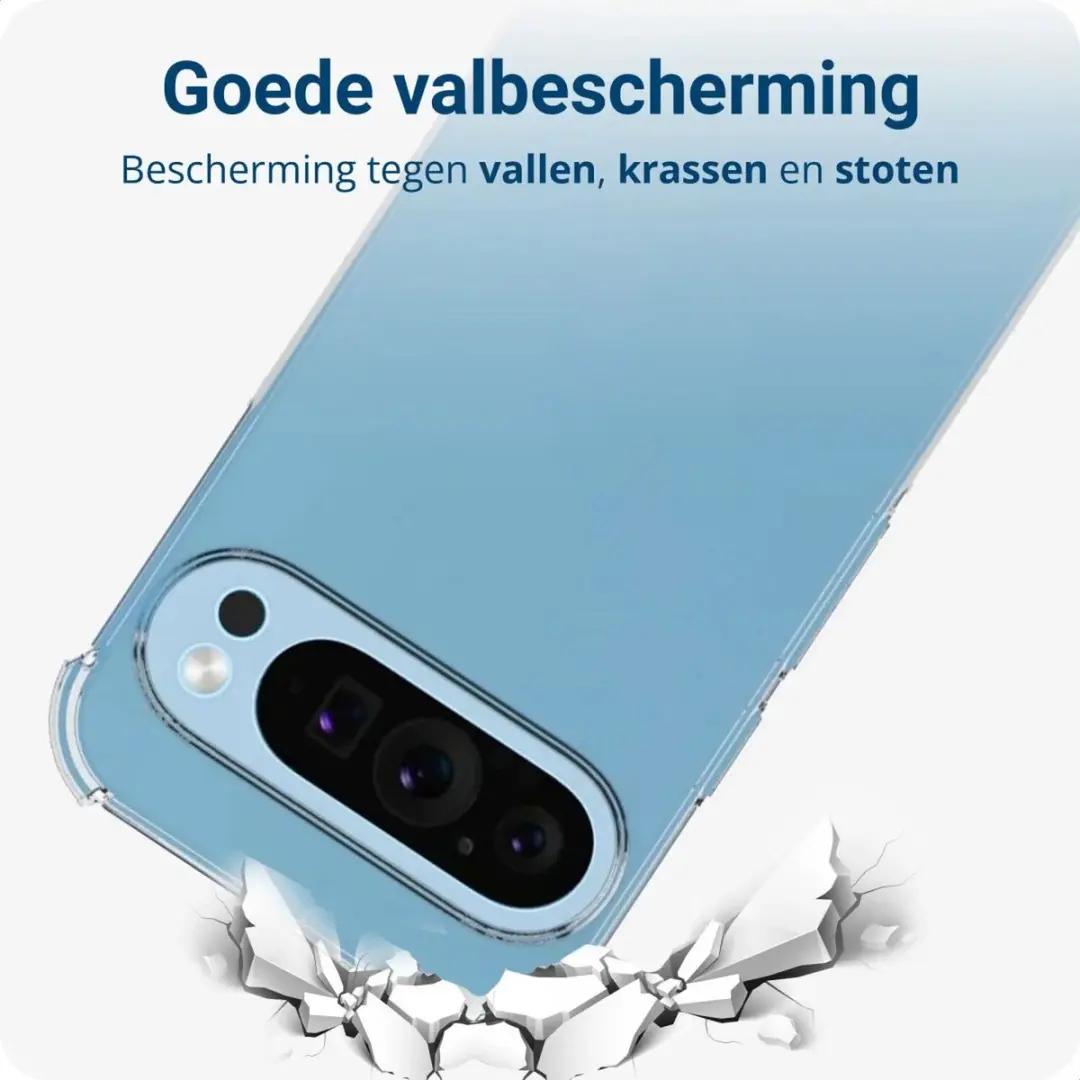 Selected Schokbestendig Hoesje Google Pixel 9/9 Pro - Transparant