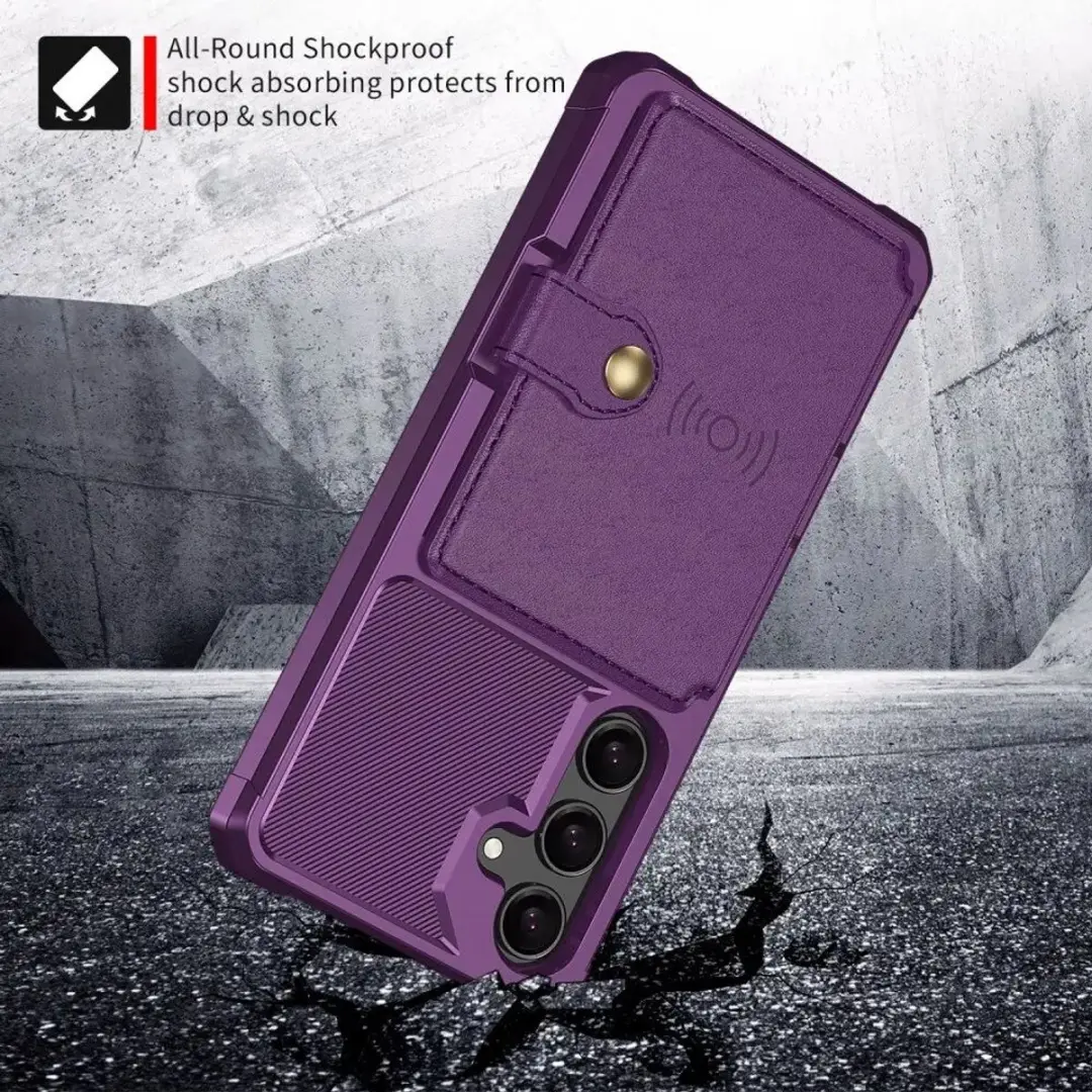 Selected Portemonnee Hoesje Samsung Galaxy A16 - 4 Pasjes - Paars
