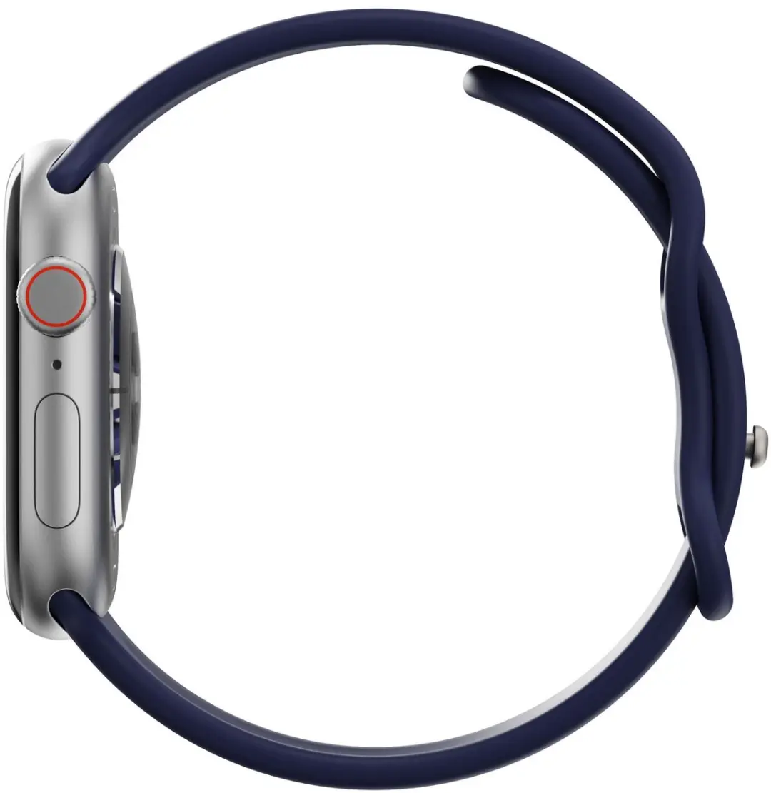 Selected SBG Siliconen Horlogeband Apple Watch 9 45mm - Midnight Blue