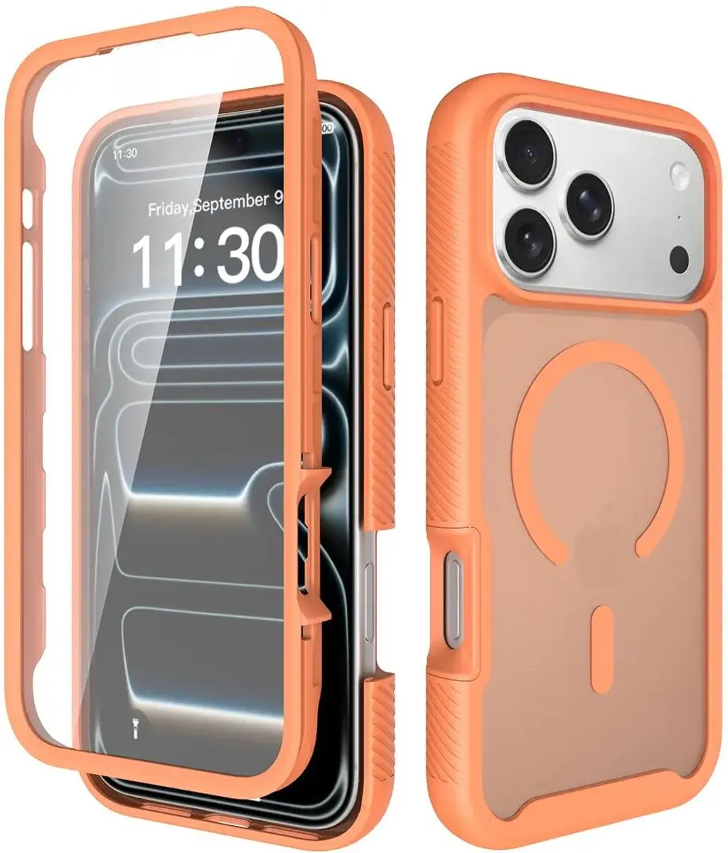 Selected by GSMpunt.nl iPhone 17 Pro Max Hoesje Matte Oranje