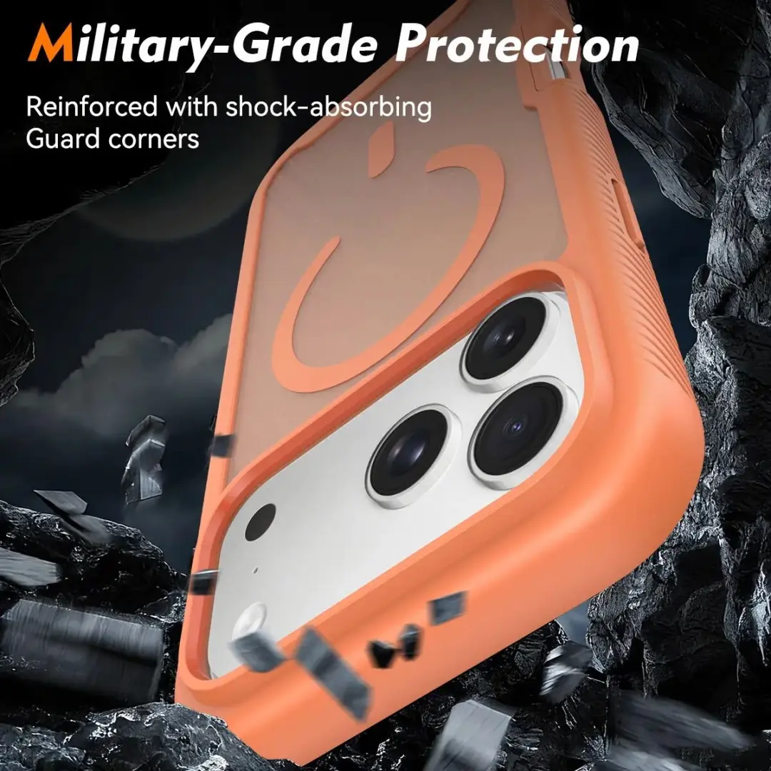 Selected by GSMpunt.nl iPhone 17 Pro Max Hoesje Matte Oranje - MagSafe - afbeelding 6 van 6