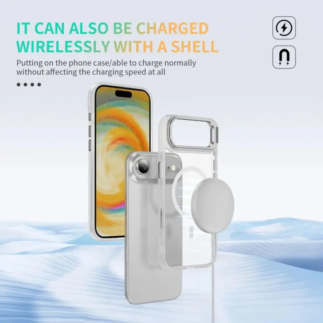 Selected Hoesje iPhone Air MagSafe Transparant - Camera Kickstand