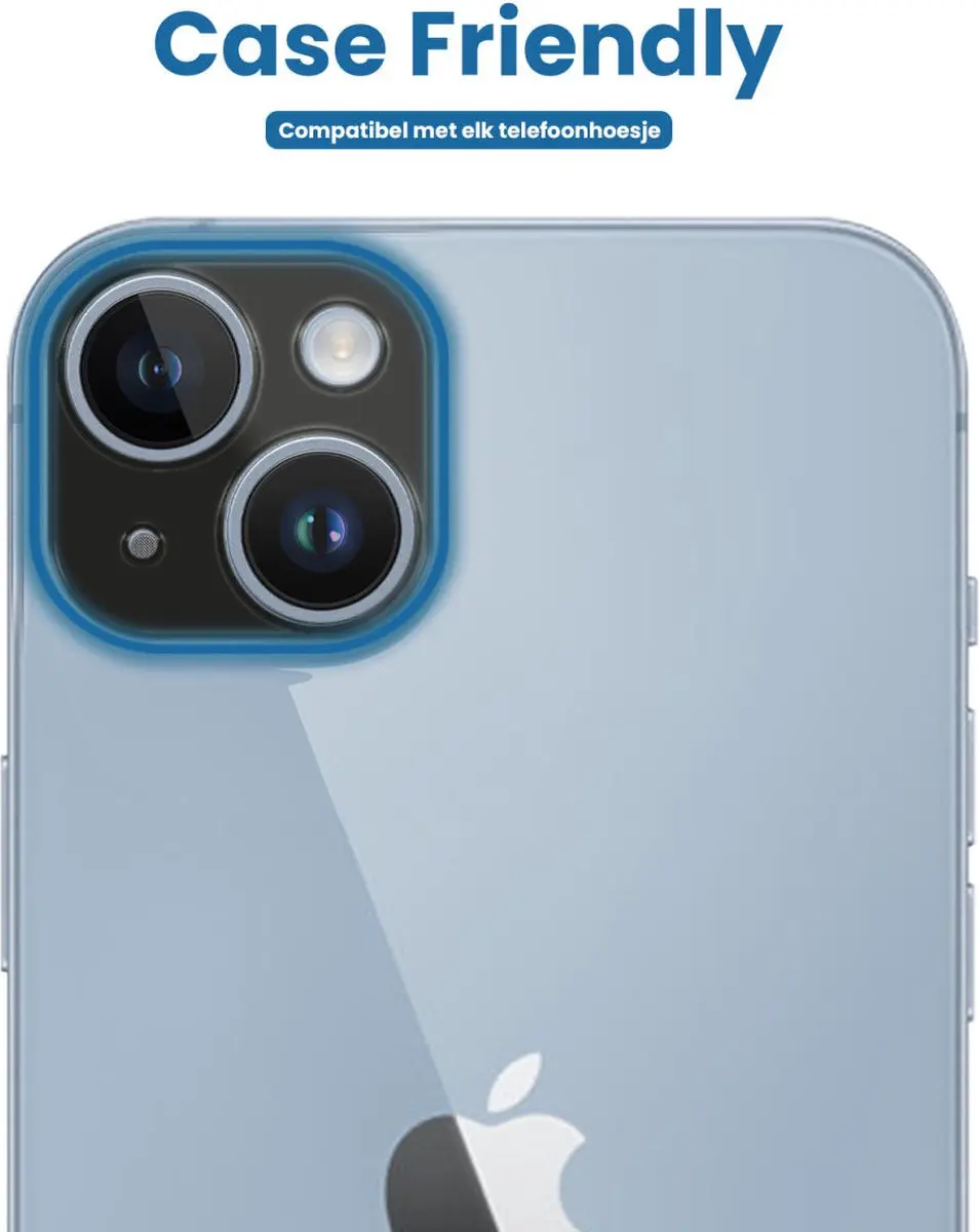 Selected by GSMpunt.nl Camera Lens Protector - Zwart - iPhone 14/14 Plus