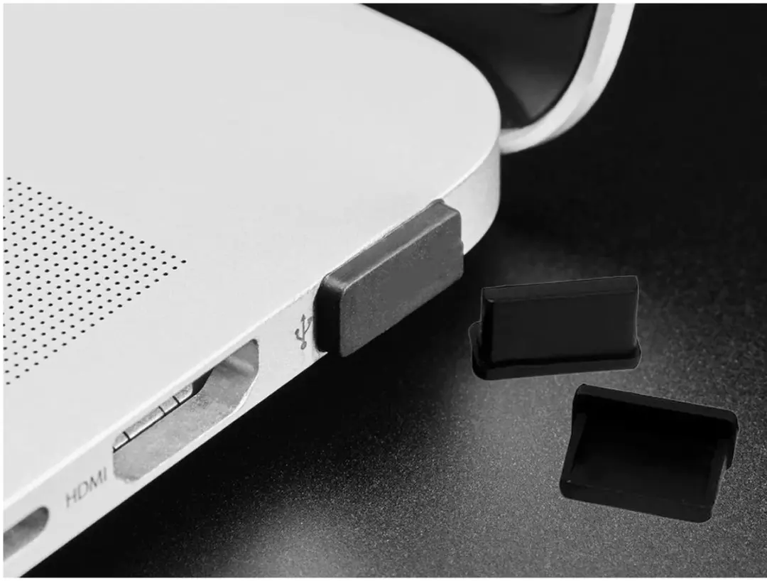 Selected USB Stofdichte Plugdoppen - 2 Stuks - Zwart