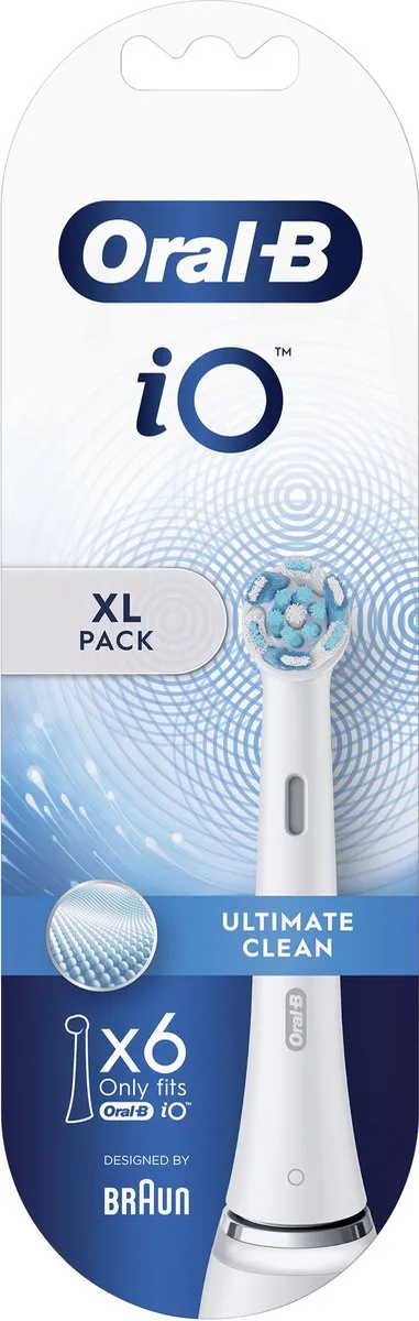 Oral-B iO Ultimate Clean Opzetborstels 6 Stuks - Wit