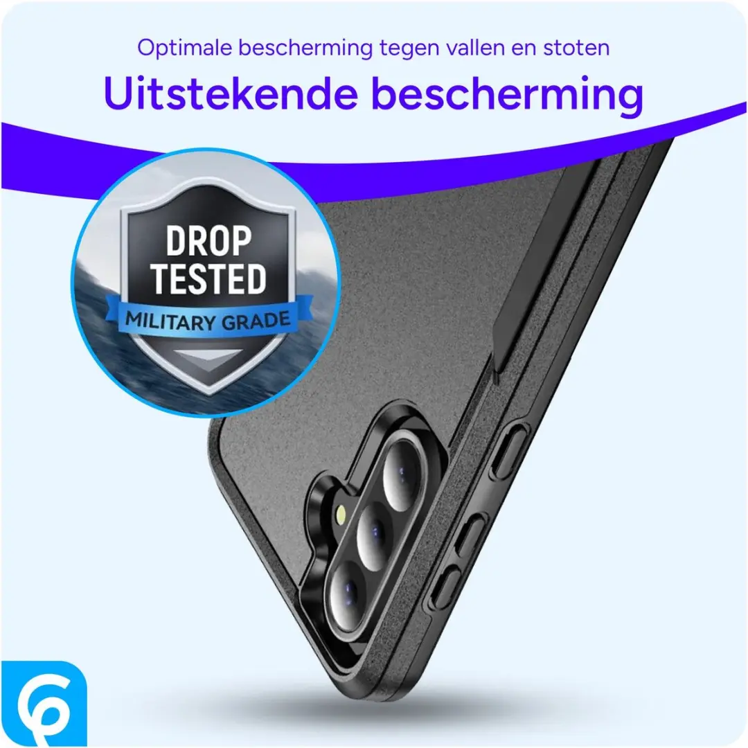 Selected Back Cover Samsung Galaxy A36 Rugged Hoesje - Zwart - afbeelding 6 van 6