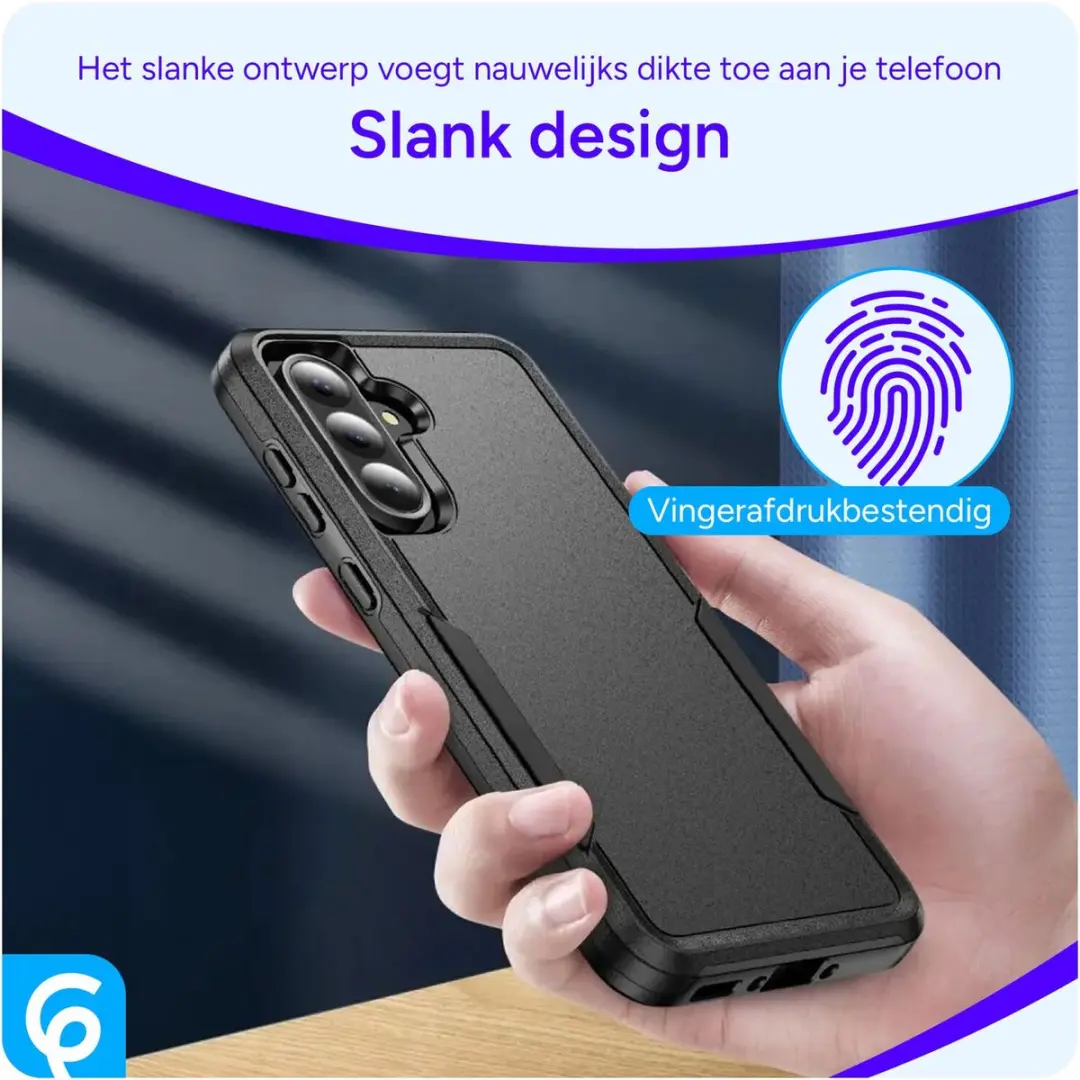 Selected Back Cover Samsung Galaxy A36 Rugged Hoesje - Zwart