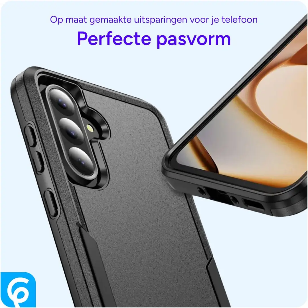 Selected Back Cover Samsung Galaxy A36 Rugged Hoesje - Zwart