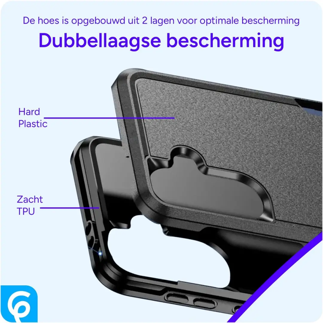 Selected Back Cover Samsung Galaxy A36 Rugged Hoesje - Zwart