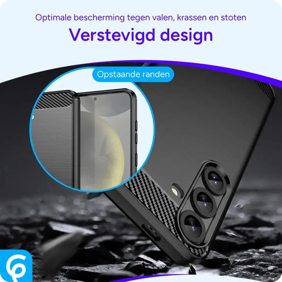 Selected TPU Hoesje Samsung Galaxy S25 - Zwart