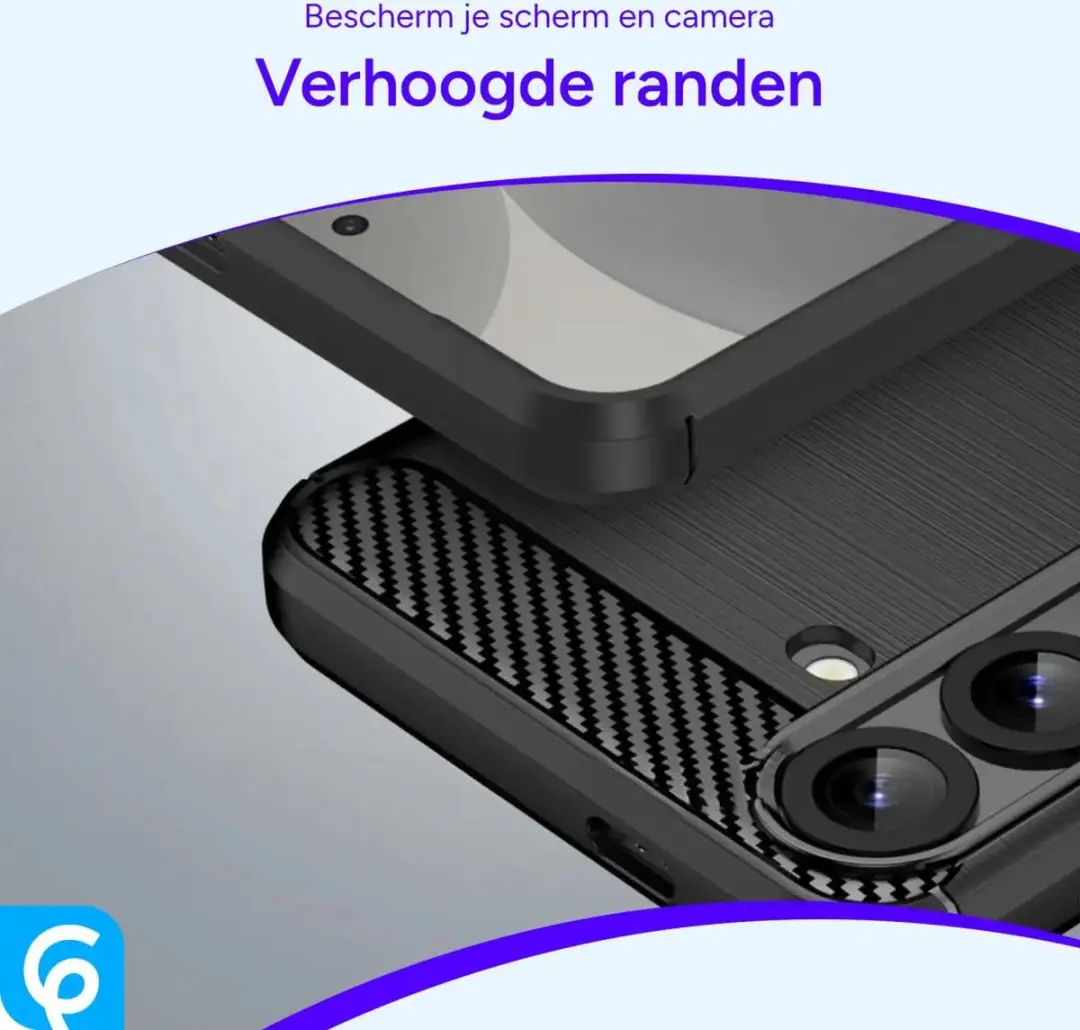 Selected TPU Hoesje Samsung Galaxy S25 - Zwart