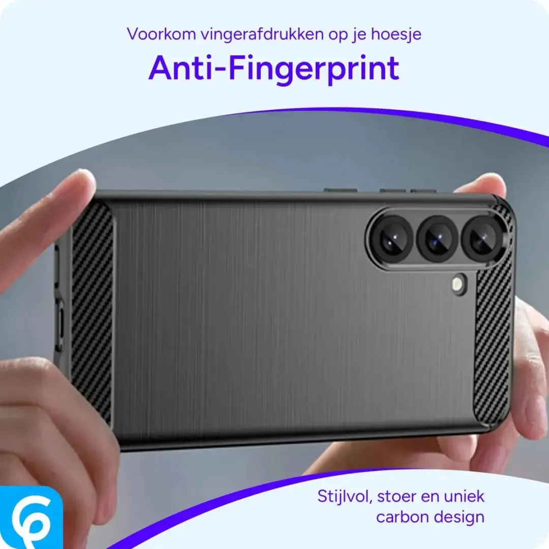 Selected TPU Hoesje Samsung Galaxy S25 - Zwart