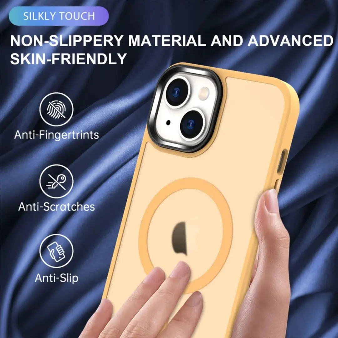 Selected Hoesje Apple iPhone 14 Plus - Oranje - MagSafe