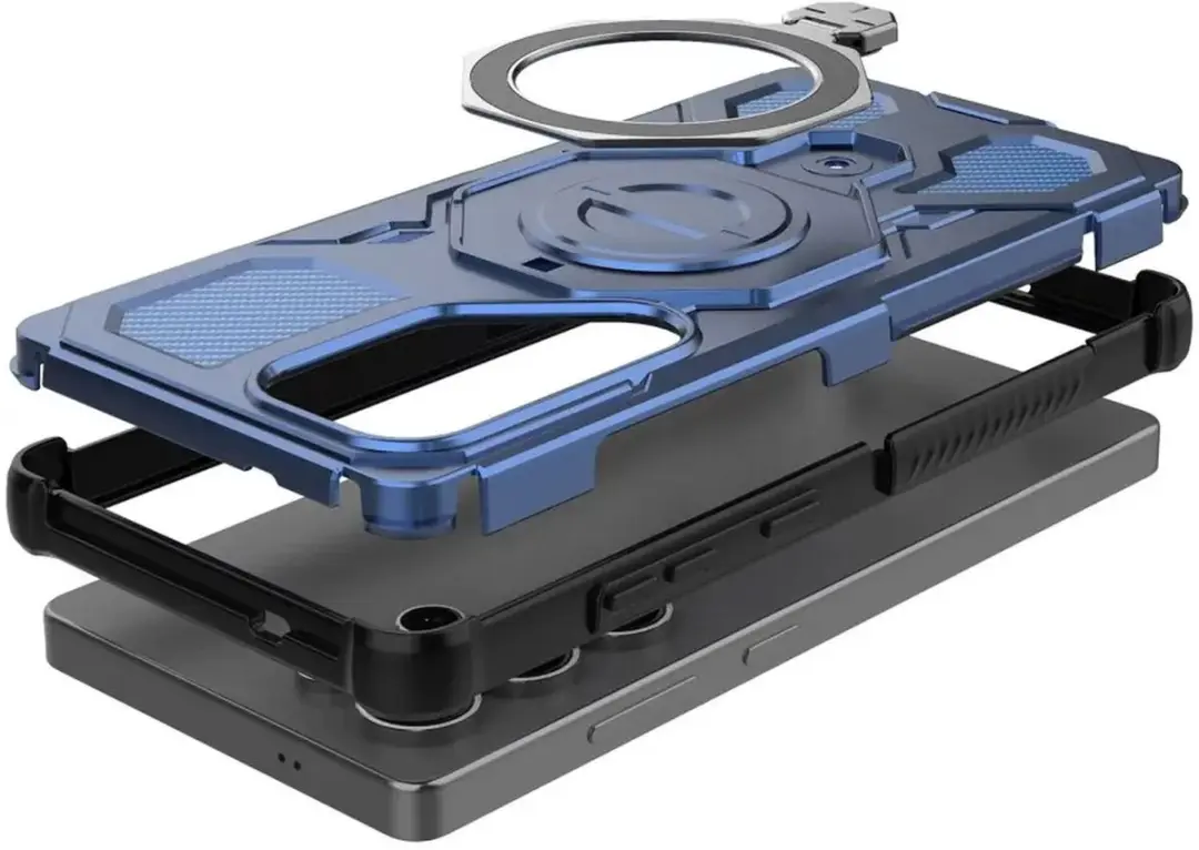 Selected Hoesje Samsung Galaxy S25 Ultra MagSafe Blauw - 360° Draaibare Stand - afbeelding 6 van 6