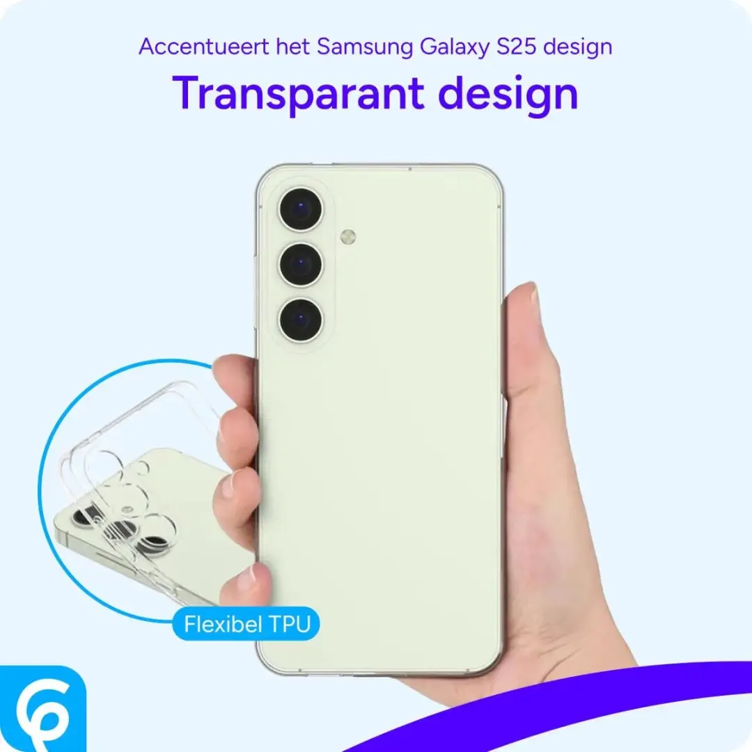 Selected Transparant TPU Hoesje Samsung Galaxy S25