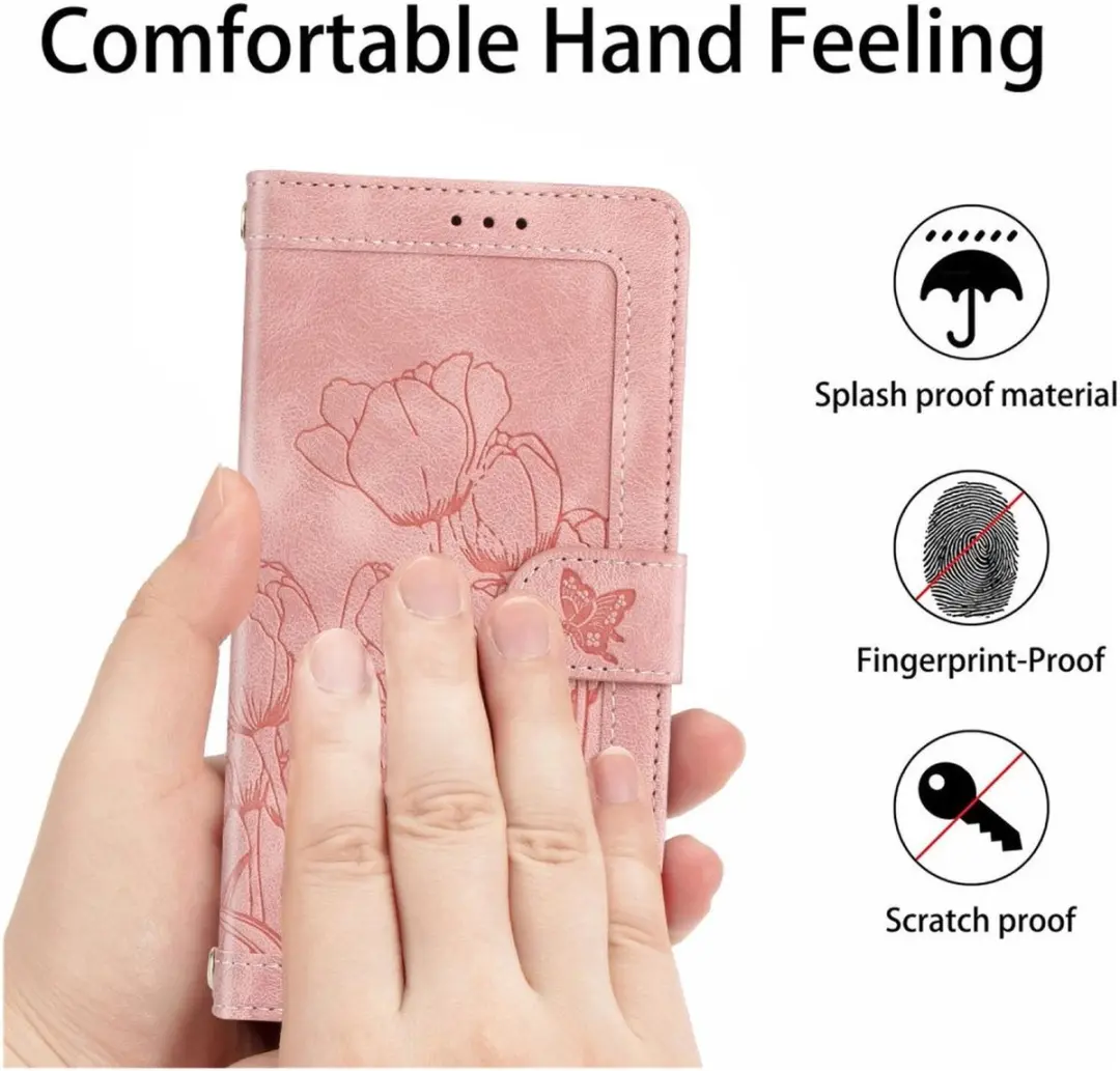 Selected Hoesje Samsung Galaxy A36 Tulpen Book Case - Roze