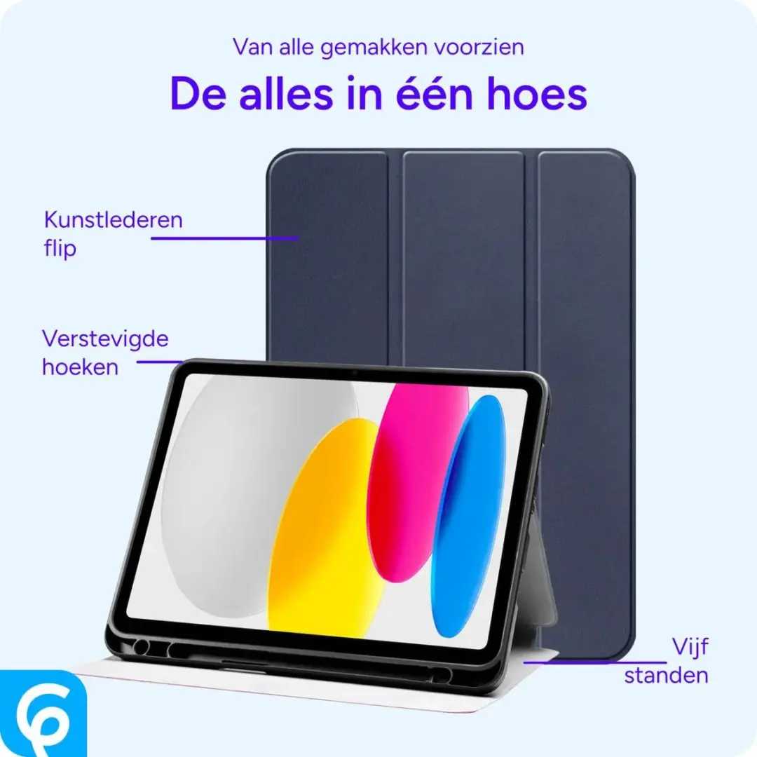 Selected by GSMpunt.nl Tablethoes iPad Air 10.9 Blauw - Tri-Fold