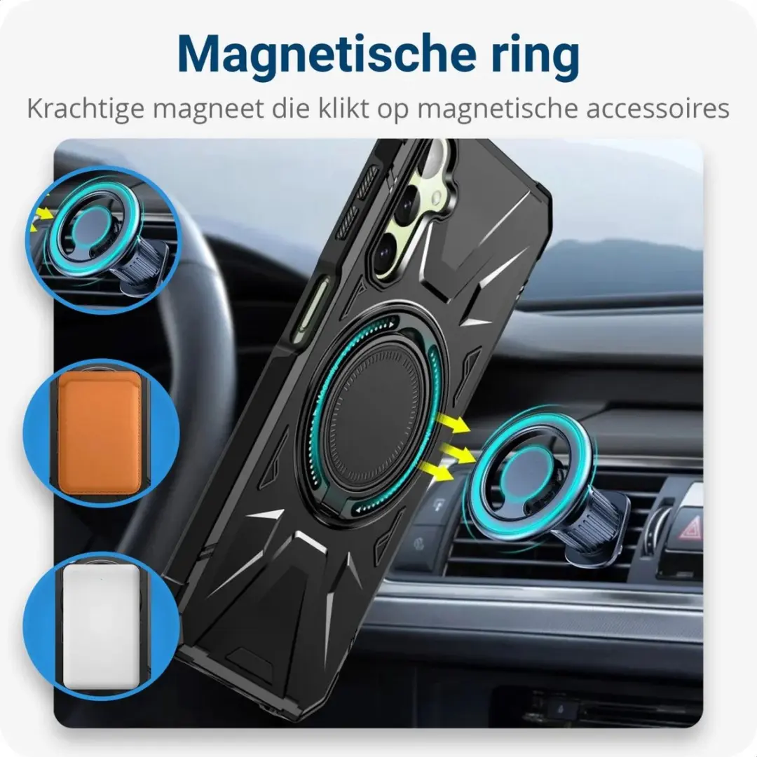Selected Hoesje Samsung Galaxy A35 Back Cover - MagSafe Zwart