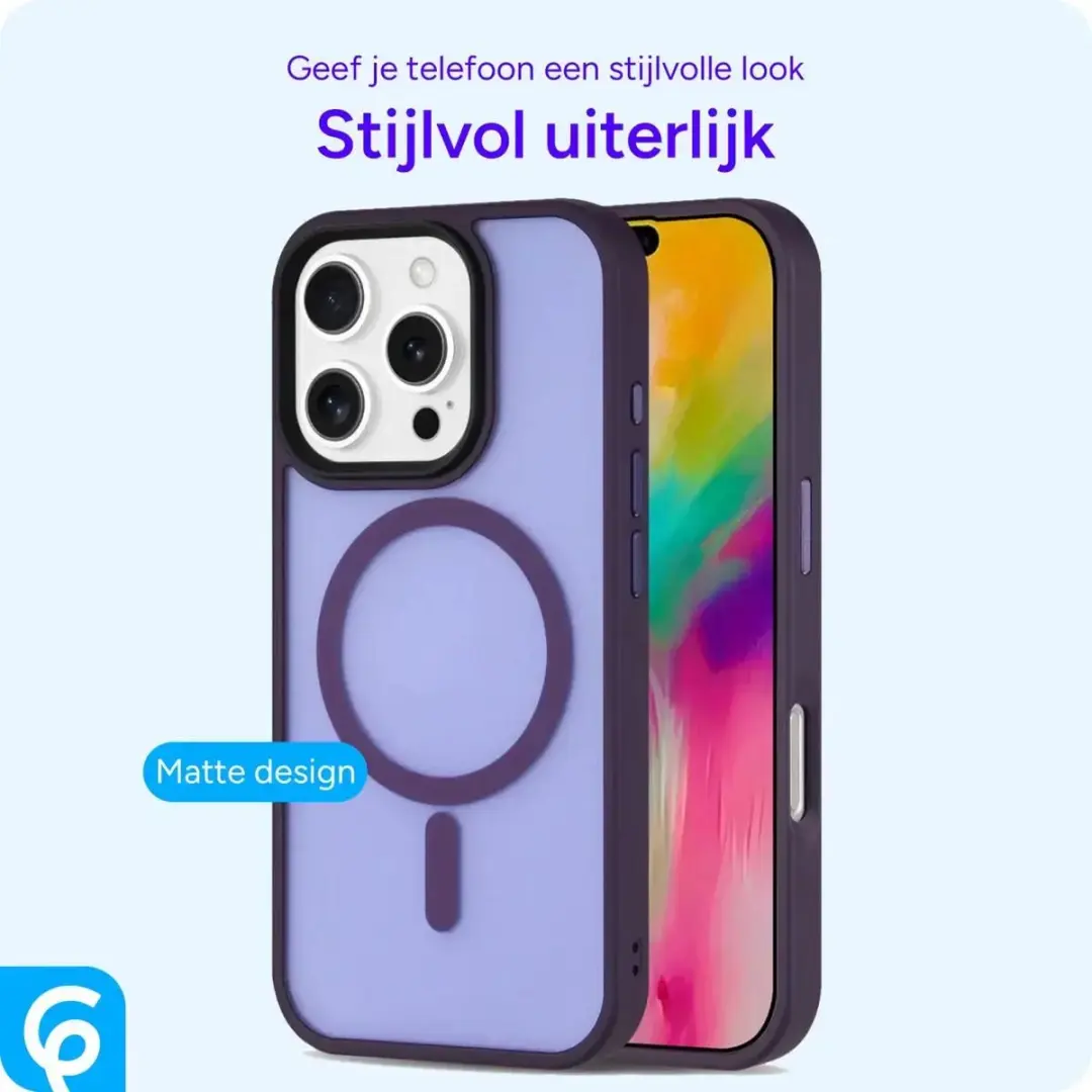 Selected by GSMpunt.nl iPhone 16 Pro Max Hoesje - Paars - MagSafe