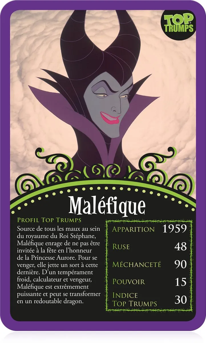 Winning Moves Top Trumps Disney Vilains Bordspel