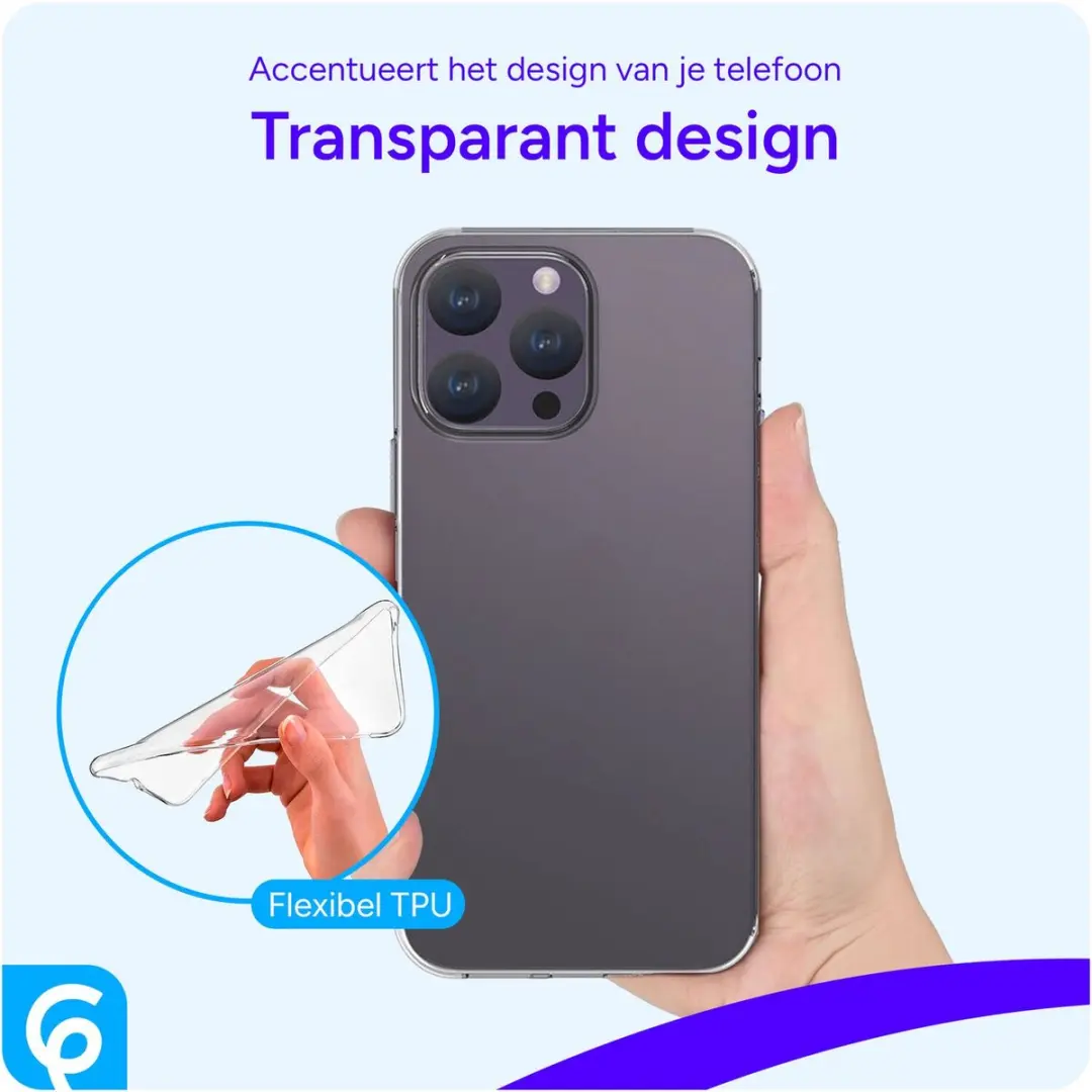 Selected Transparant TPU Hoesje iPhone 15 Pro