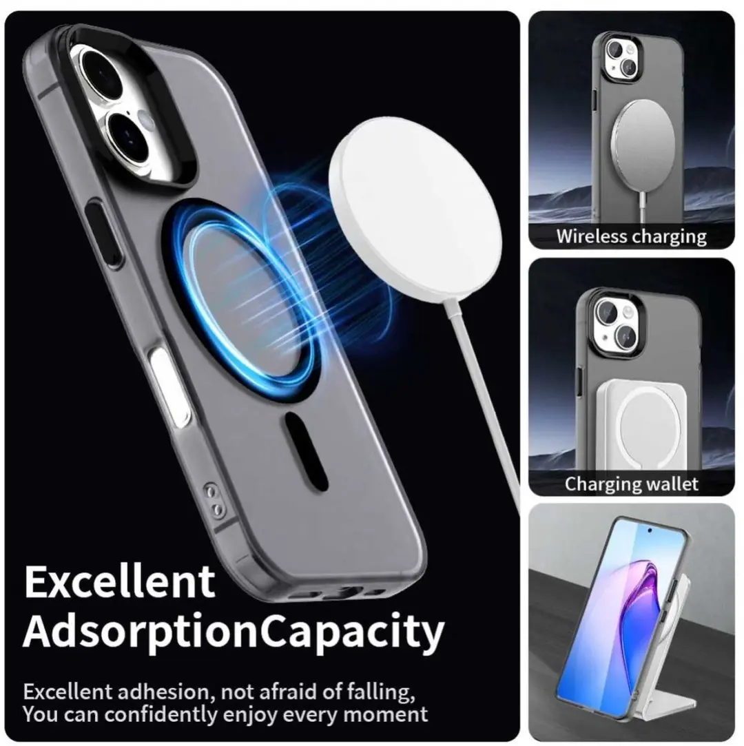 Selected MagSafe Backcover iPhone 17 - Zwart & Transparant - afbeelding 6 van 6