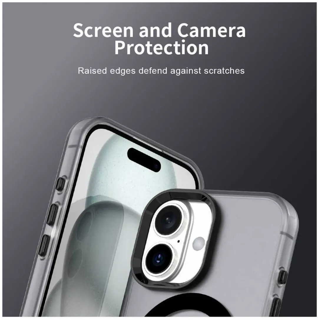 Selected MagSafe Backcover iPhone 17 - Zwart & Transparant