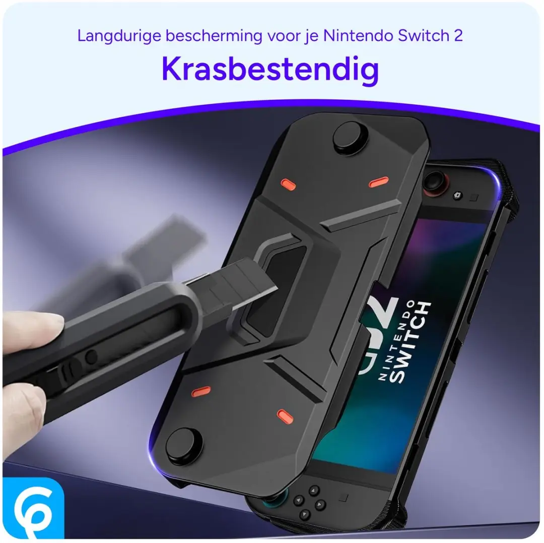 Selected by GSMpunt Nintendo Switch 2 Full Protect Hoesje - Zwart