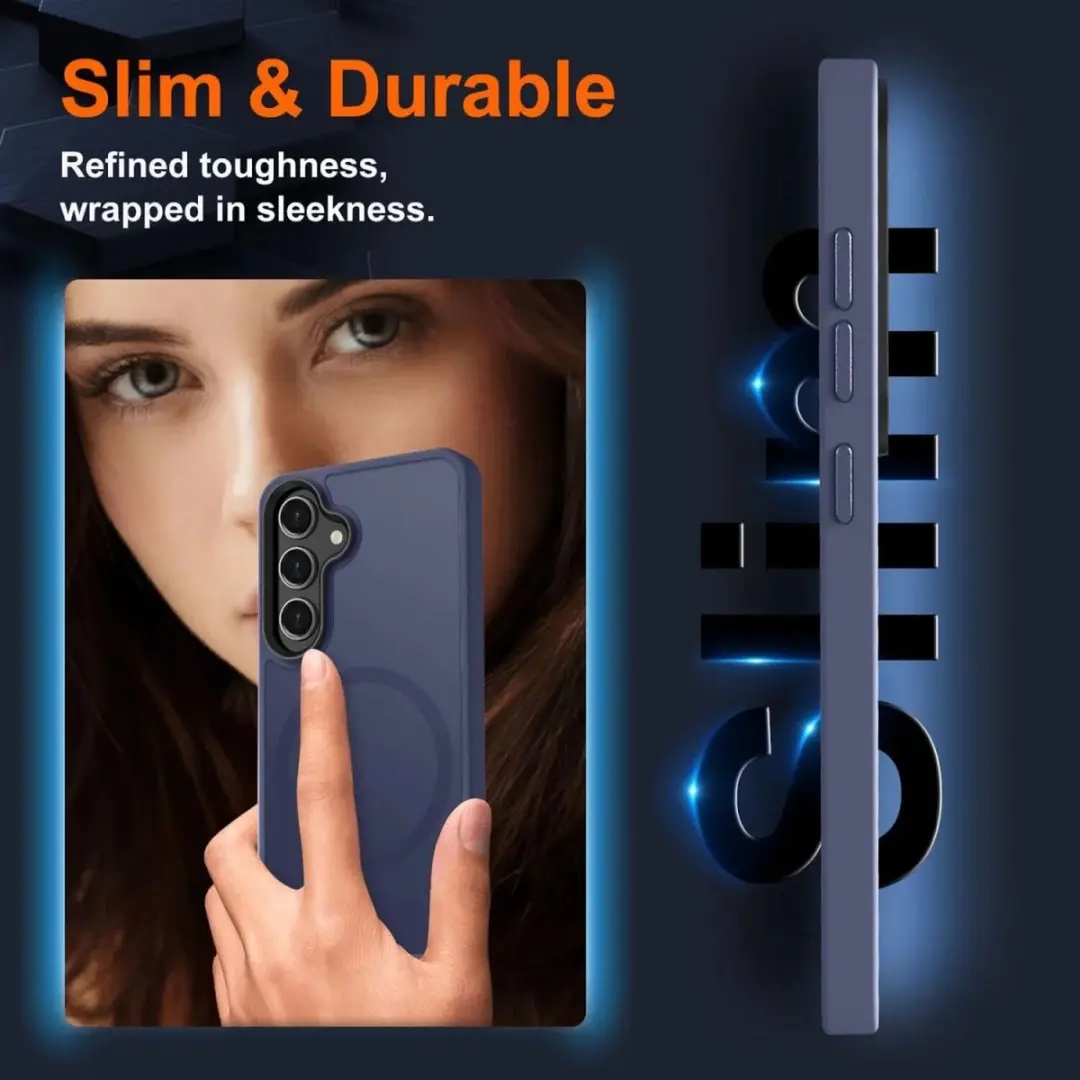 Selected Hoesje Samsung Galaxy S24 MagSafe - Donkerblauw