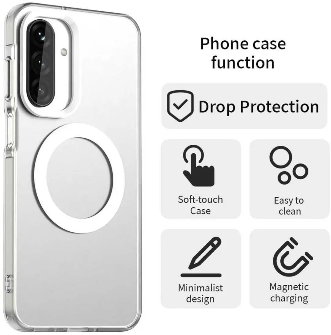 Selected Hoesje Samsung Galaxy A17 MagSafe Transparant