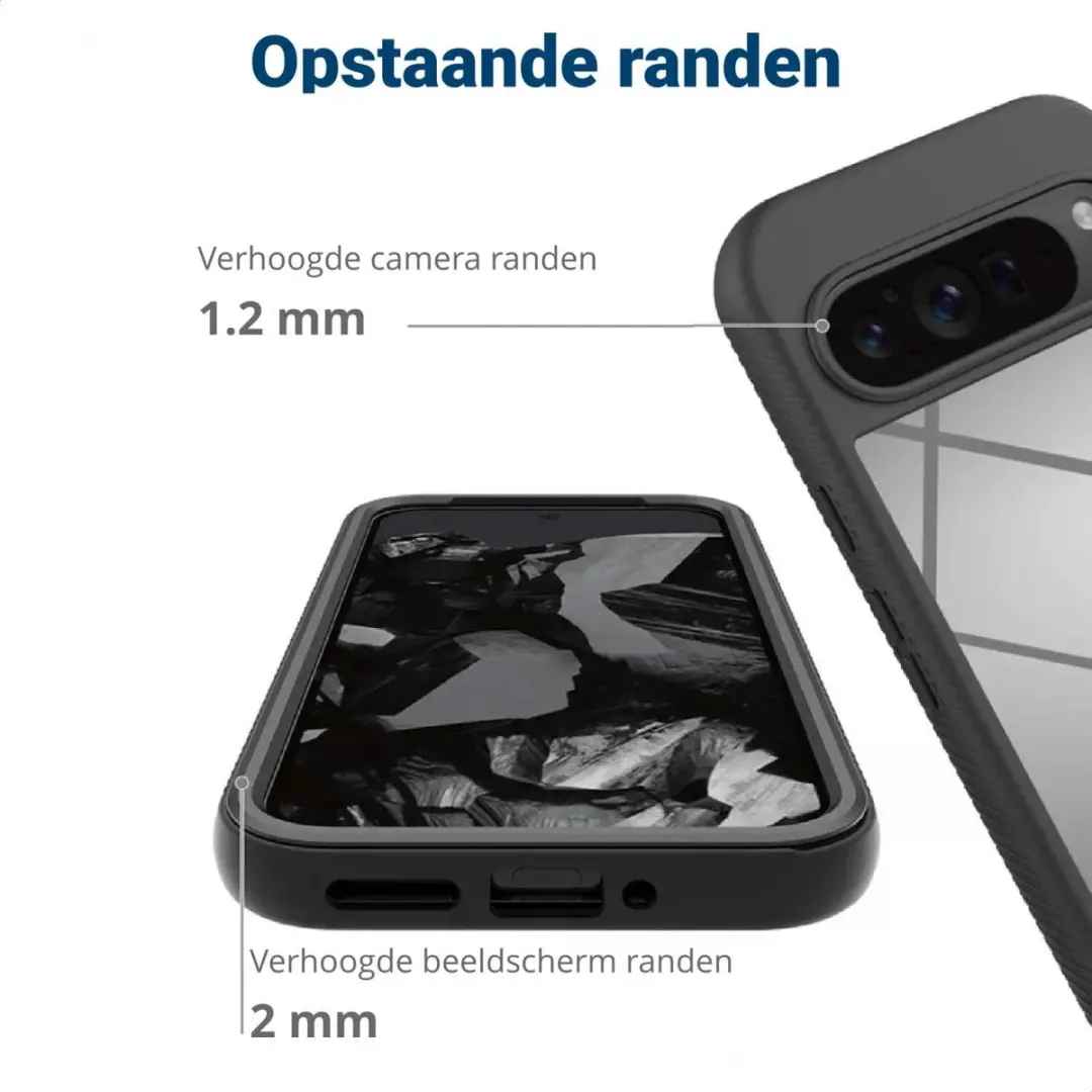 Selected by GSMpunt.nl Hoesje Google Pixel 9 Pro XL - Schokbestendig Zwart