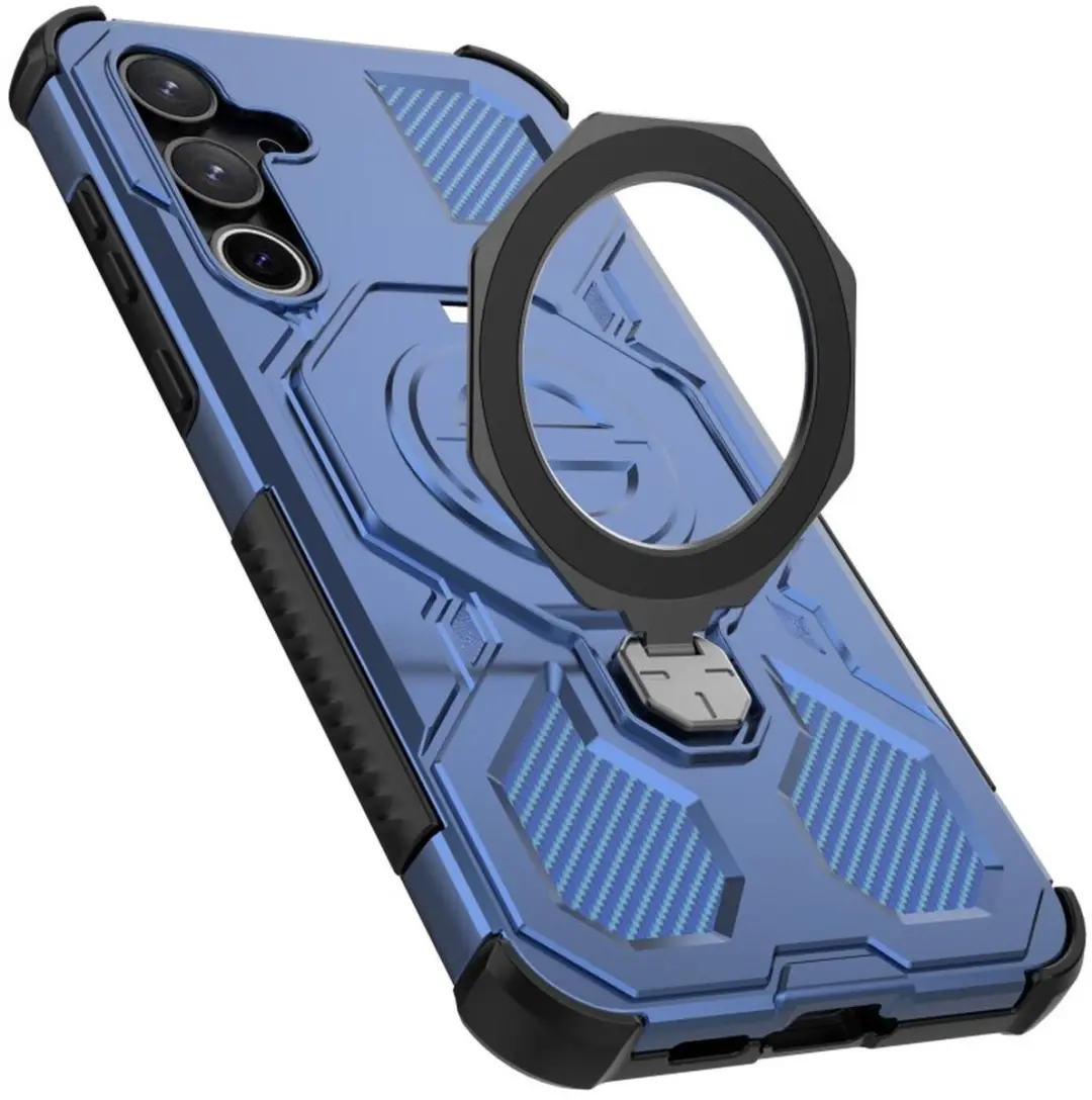 Selected Hoesje Samsung Galaxy A55 MagSafe Kickstand - Blauw