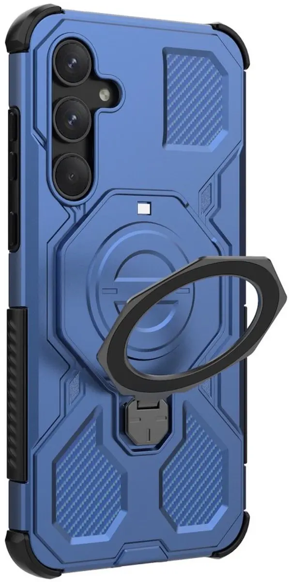 Selected Hoesje Samsung Galaxy A55 MagSafe Kickstand - Blauw