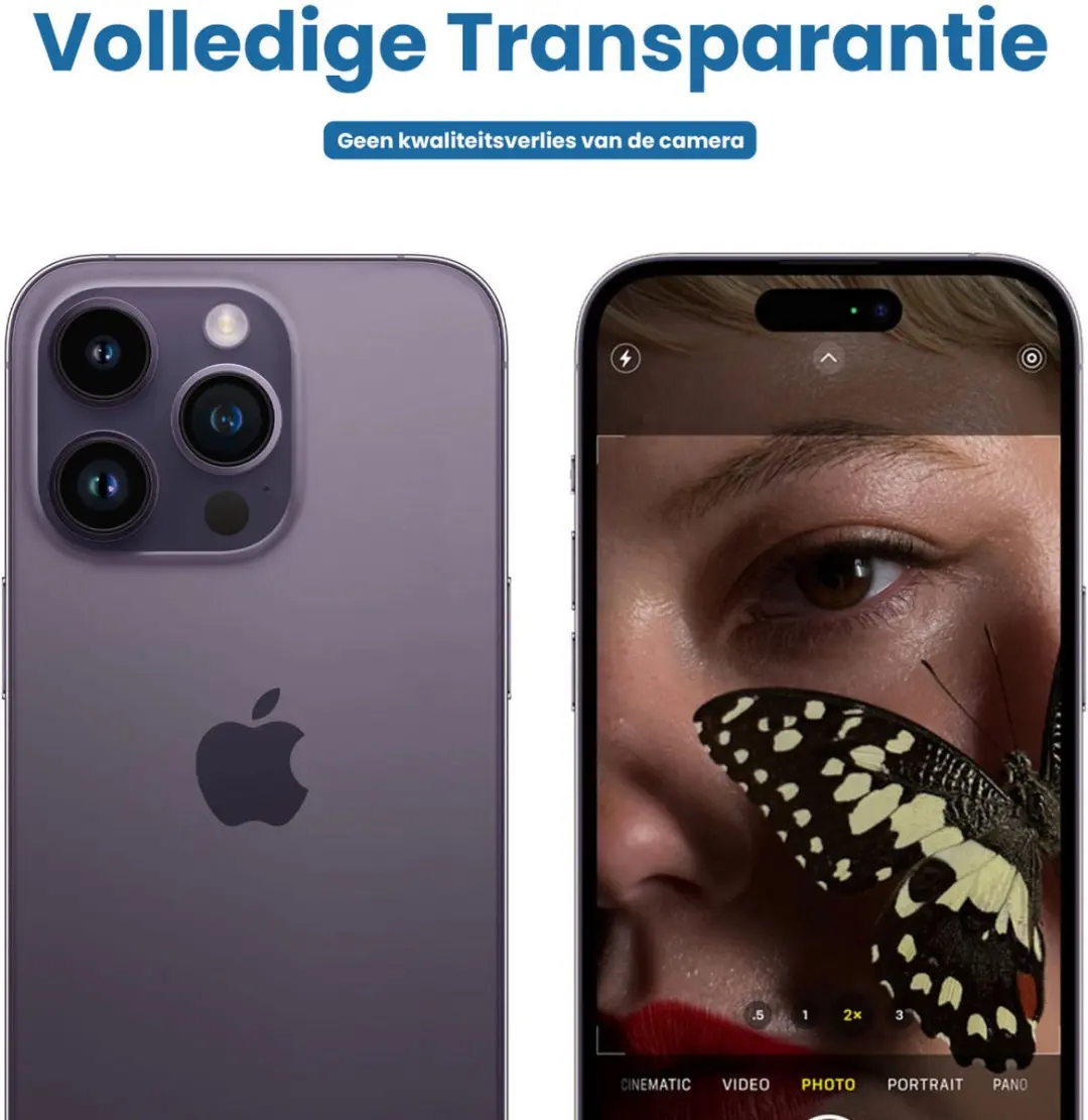 Selected by GSMpunt.nl iPhone 14 Pro Max Camera Lens Protector - Transparant - afbeelding 6 van 6